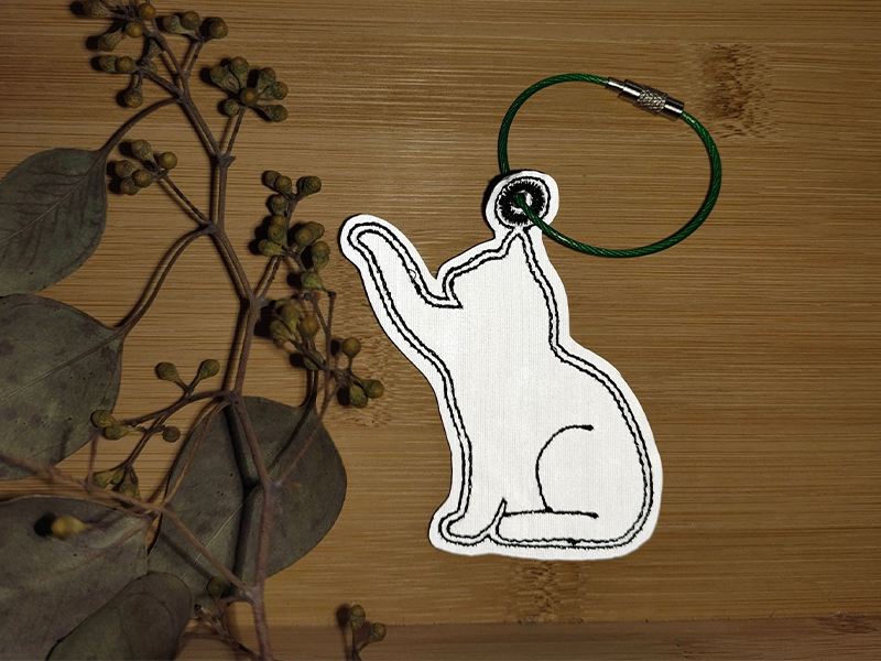 Preview: Lichtstück Anhänger Haustier Liebe - ITH-Stickdatei